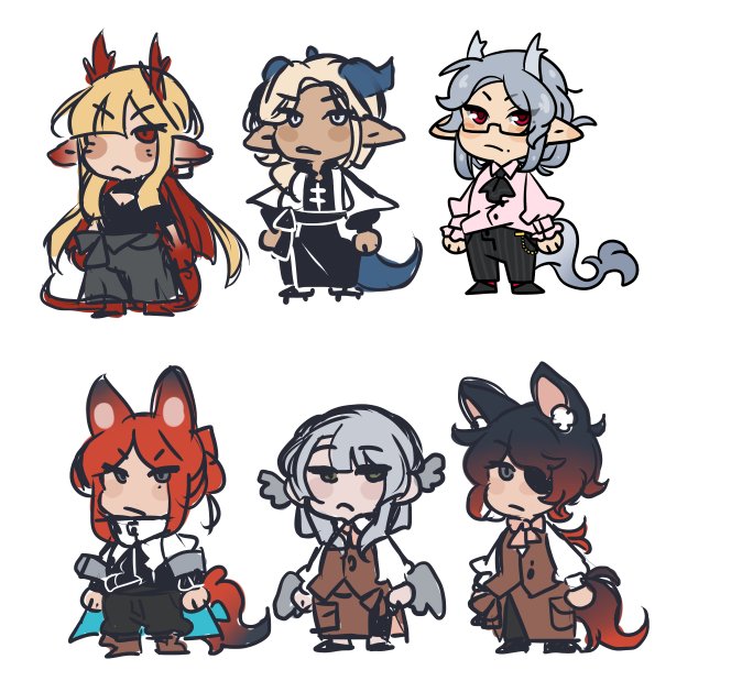 GarbageKnight's tweet image. More of my silly star rail oc doodles for funsies