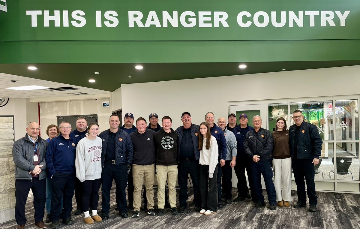 Yesterday we invited <a href="/adafiredept/">Ada Fire Department - MI</a> and Cascade Fire Department to <a href="/FHCHSRangers/">Forest Hills Central HS</a> for a walkthrough of our building. This is just another example of the emphasis we put on the safety of our Rangers. #ThisIsRangerCountry