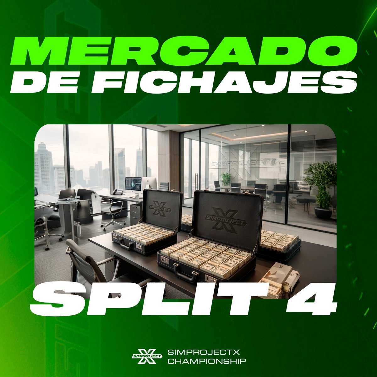 SimProjectX's tweet image. 📢 OFICIAL: SE ABRE EL MERCADO DE FICHAJES 📢

Arranca el periodo de traspasos para el Split 4 de SimProjectX. Equipos y pilotos empiezan hoy su baile de negociaciones, rumores y movimientos 🔥🤝

⏳ El mercado cierra el 11 de enero a las 23:59.

Que comience el caos.
