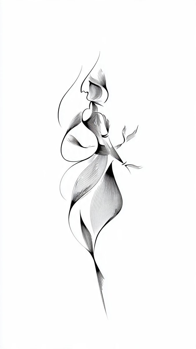 CoreAILab's tweet photo. Prompt Share

ABSTRACT TATTOO DESIGN  

[character in a specific pose or action], vector illustration, simple one-line drawing, white background, smooth and curved lines, minimalism, elegant silhouette, monochrome palette, high resolution, minimalistic composition. https://t.co/xQkUJlHJZd