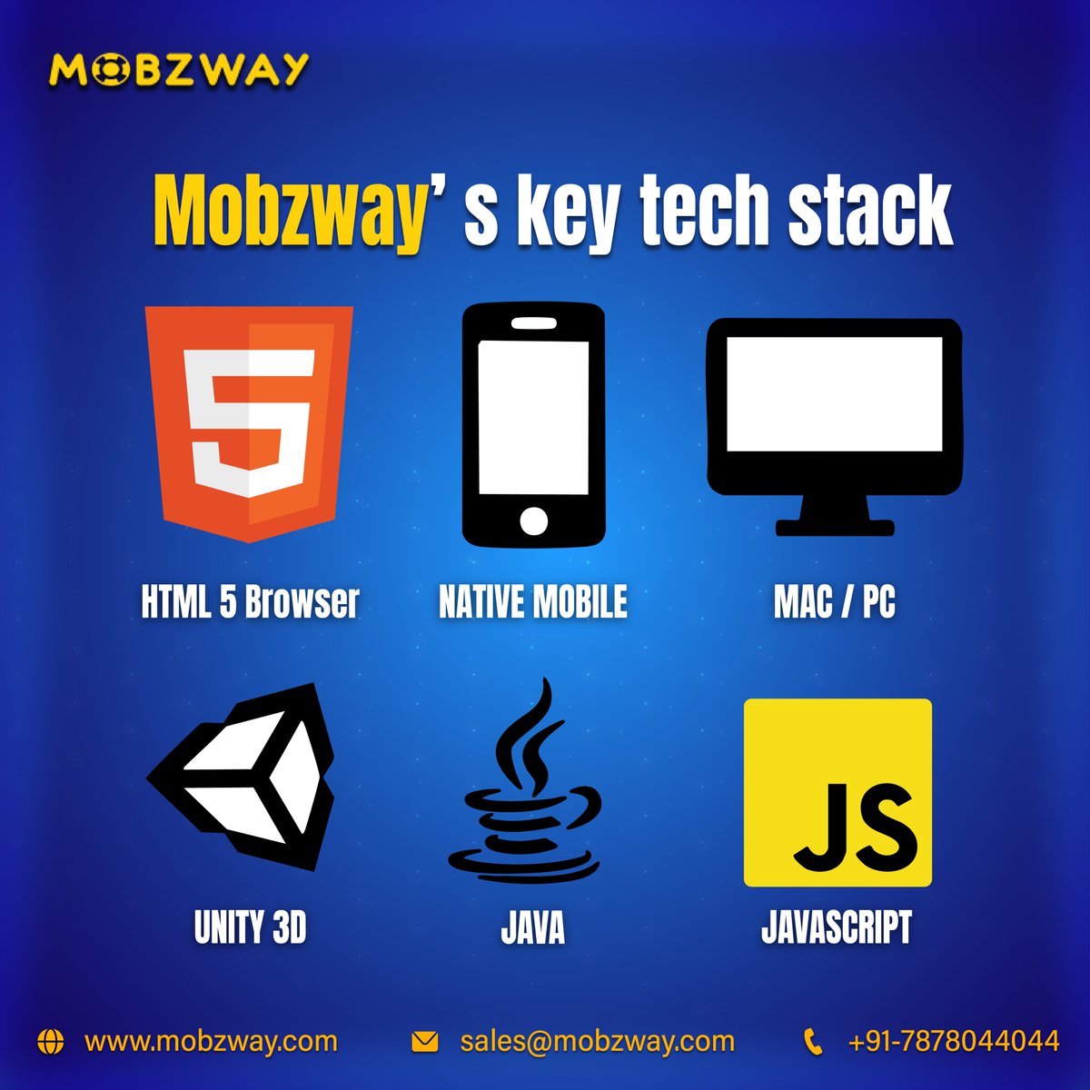 mobzway's tweet image. 💻 Our Technology. Your Success.

At Mobzway, we build powerful, scalable, and secure gaming platforms using industry-leading technologies.

Take advantage of our tech expertise, get in touch with us today!

.
.
.

#TechStack #GameDev #Unity3D #NodeJS  #HTML5Games #Gaming