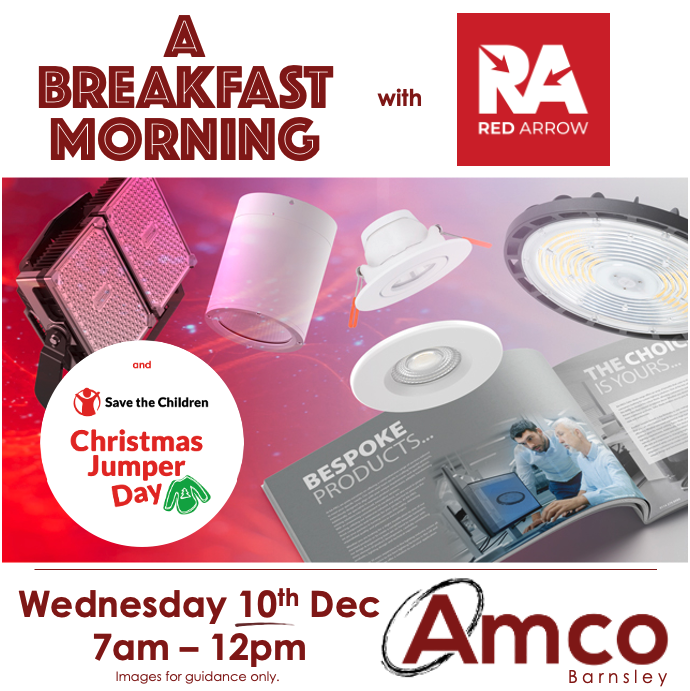 Join us tomorrow (Weds 10th) for a Breakfast Morning with <a href="/RedArrowElec/">Red Arrow</a> and we're also celebrating Christmas Jumper Day - looking forward to seeing the best (and worst) of what you have to offer! 😀