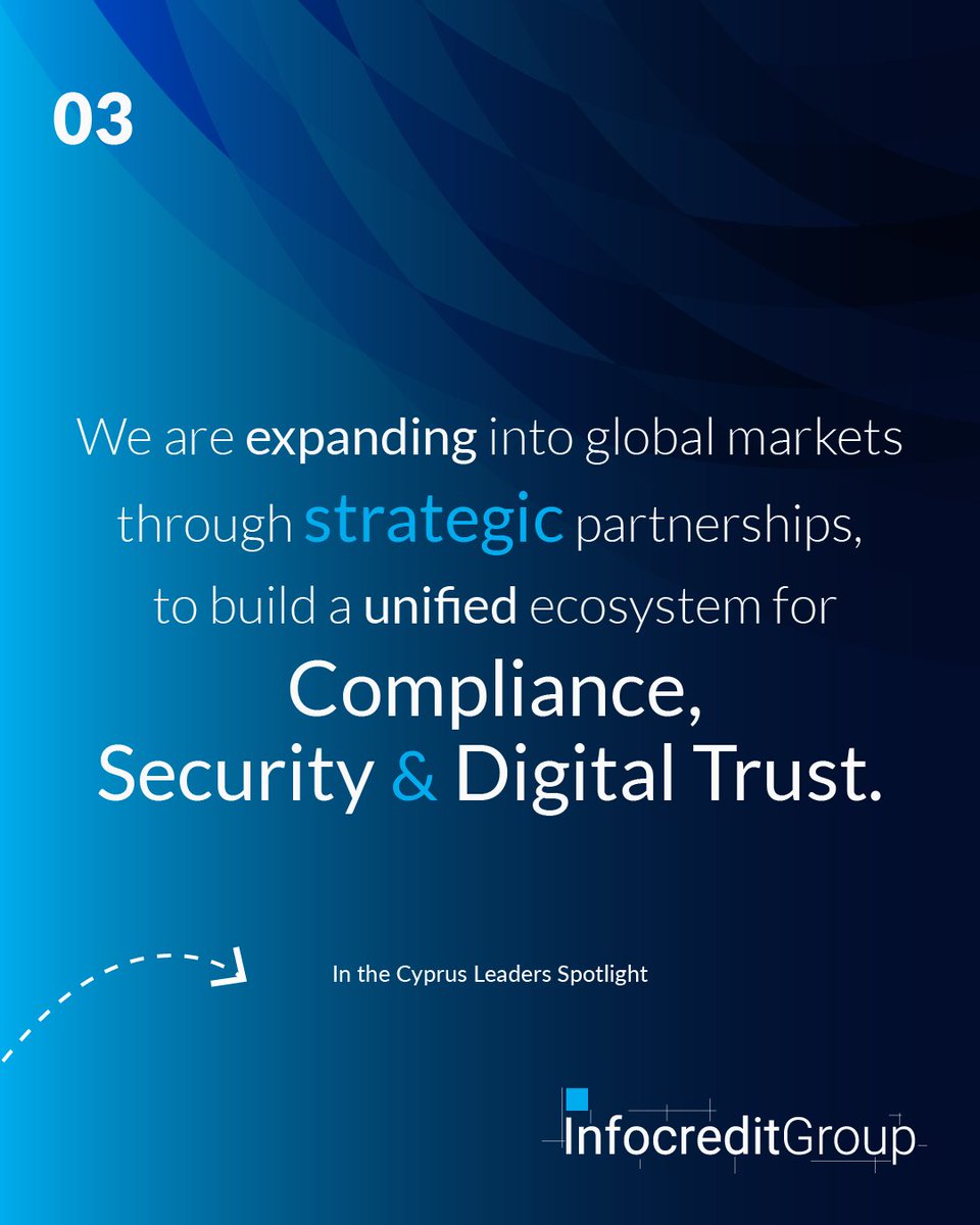 Our CEO, Theodoros Kringou, is featured in Kathimerini’s “CEOs” edition.

As we move toward 2026, our focus remains on digital trust, responsibility, and meaningful innovation.

In a landscape shaped by technology, compliance, and sustainable growth, Infocredit Group continues
