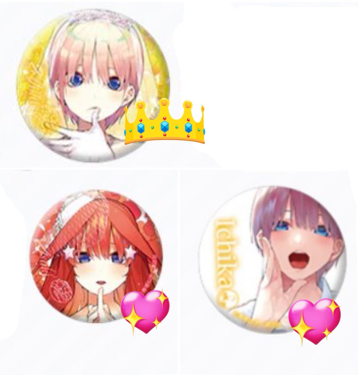 交換】五等分の花嫁 Anisugar あにしゅが フルーツドーナツ 缶バッジ