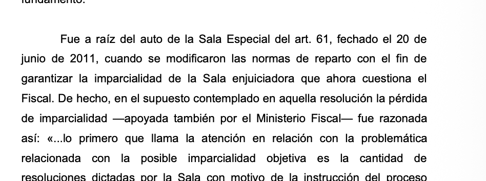 Jorgeifres's tweet photo. Me tiene gritando, que el Tribunal Supremo, máximo órgano judicial de nuestro país (@PoderJudicialEs) haya usado la IA para imponer la pena al Fiscal General del Estado. 

Adjunto algunos fragmentos, donde por la simbología, se nota que es IA. 

Además del análisis de IA. https://t.co/yFW0nAGgHO