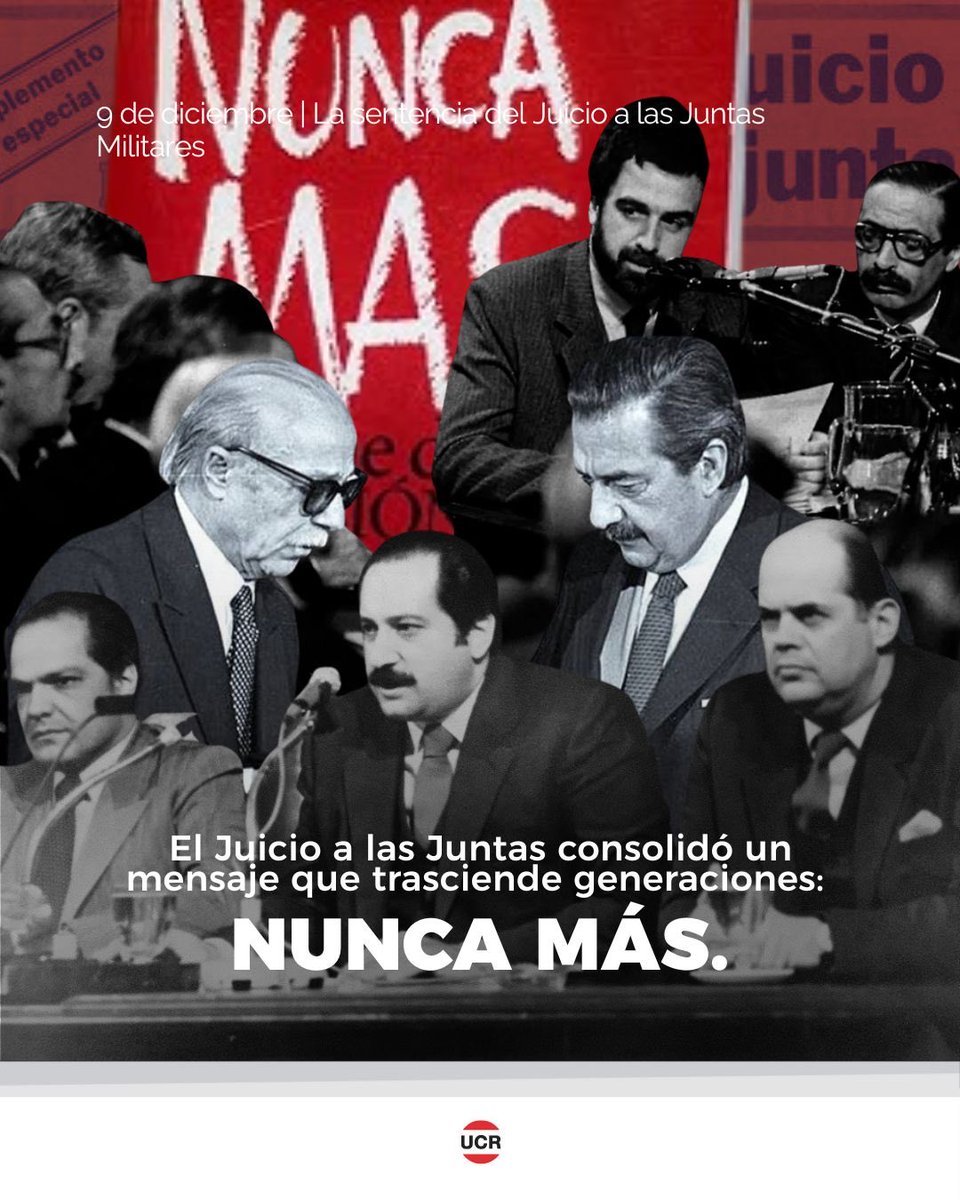 UCRNacional's tweet image. Desde la Unión Cívica Radical reafirmamos nuestro compromiso con la democracia y los derechos humanos.