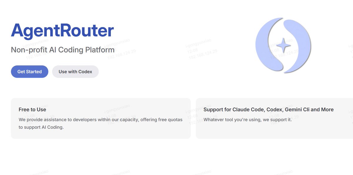 AgentRouter.org tweet media