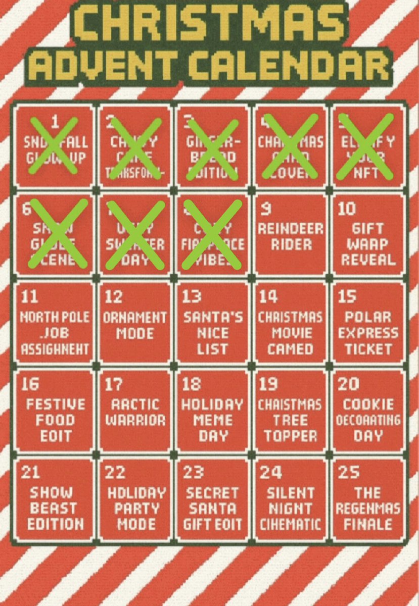 Bakedmetax's tweet photo. ❄️🎄 Advent Calendar Day 9 🎄❄️

“Riding into Christmas like I borrowed Santa’s keys.”

Challenge #9 "Reindeer Rider" Lets have fun with this one, make your PFP riding a reindeer, you decide the background! 

Good luck! 

(Remember to quote this post with your edit!) https://t.co/R5kgLgf7Z8