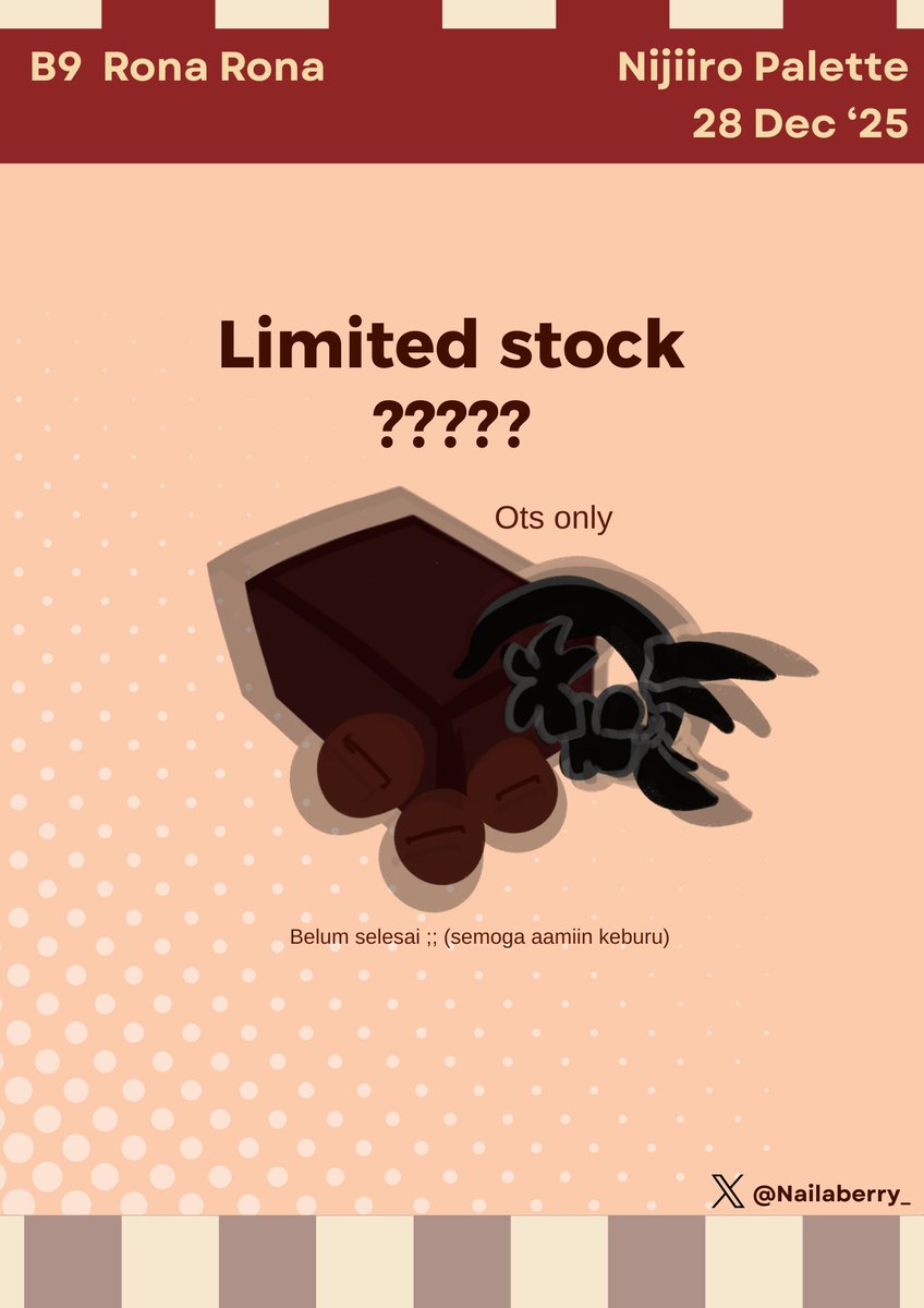 [RTs n Likes are appreciated🫶]
Yang ke #NijiiroPalette angkat tangan☝️?!
Here is my catalogue for NijiiroPalette !!  (Yg belum nyusul ueueue)
Open PO pick up only via Dm! (❁´◡`❁)
9 -14 Desember 2025!

#Nijiiropalette1
