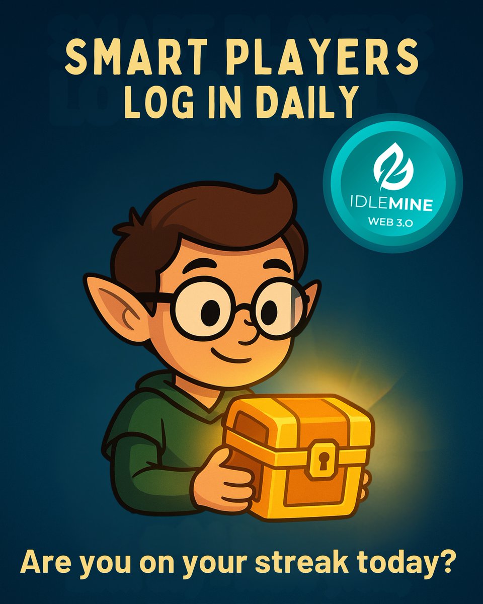 stringidlemine's tweet image. SMART PLAYERS log in daily ⚡
Are you on your streak today? 🔥
Don’t break the chain — Earn More. Every Day.
👉 play.google.com/store/apps/det…
#IdleMine #DailyLogin #StreakRewards #PlayAndEarn #CryptoRewards #SOLana #IdleGaming