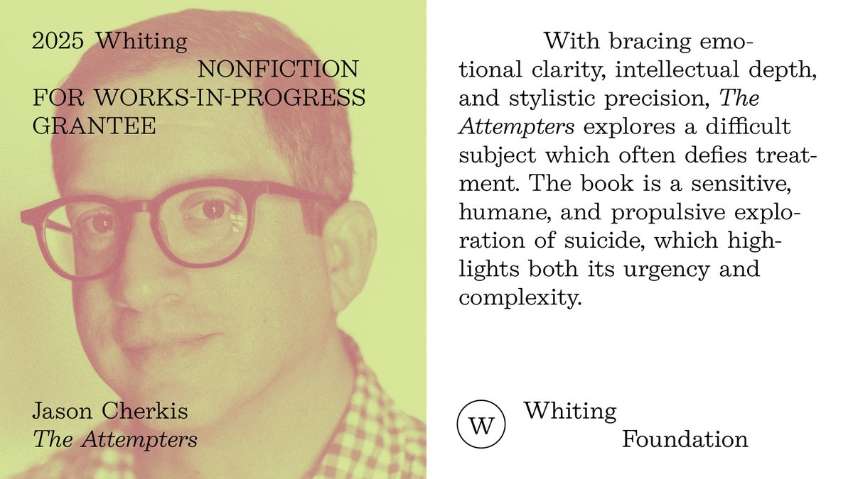 Whiting Foundation tweet media