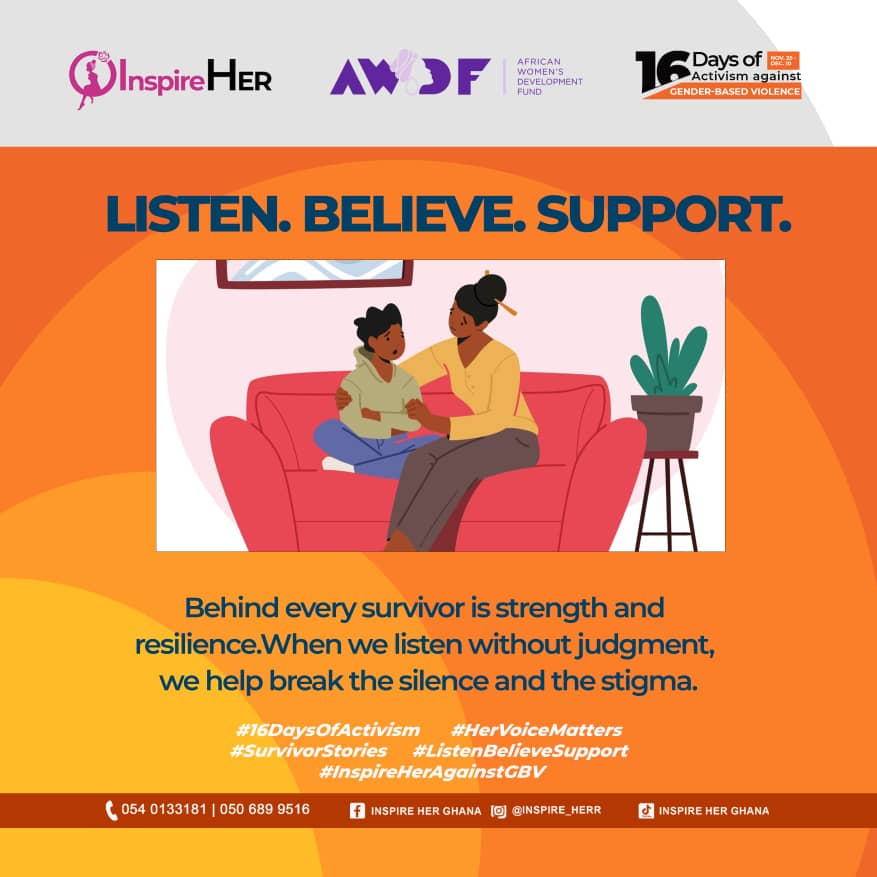 Inspire_herr's tweet photo. From pain to power. 🧡
Survivors need support, not pity.
Listen. Believe. Empower.
Every voice matters — every story deserves safety and dignity.

#16DaysOfActivism #EndGBV #SupportSurvivors https://t.co/upBVWRzt6v