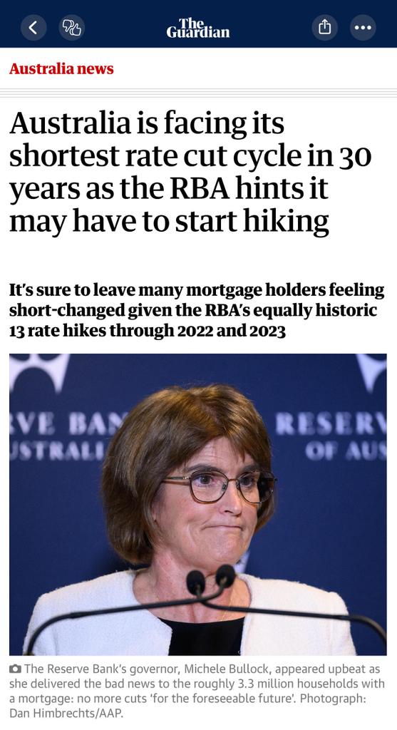 No rate cut forecast for the foreseeable future. 

Worse still my prediction of holding for 6 months may fall flat and we may see a rate hike before March. 

The economy is tanking faster than I expected.