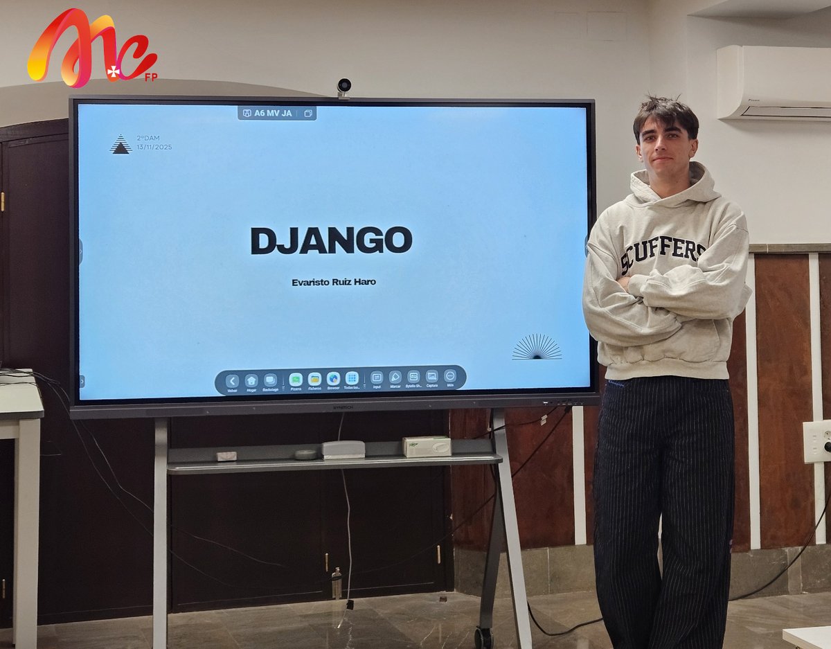 Conoce Django nuestro ciclo DAM, framework Python , ideal para aplicaciones full-stack seguras y escalables (ORM, auth, admin incluidos).​
Úsalo en portales complejos o SaaS; ¡Impulsa tu carrera en DAM 2025/26! granadafp@fp.mercedarias.es #DesarrolloWeb #DAM #FormacionProfesional