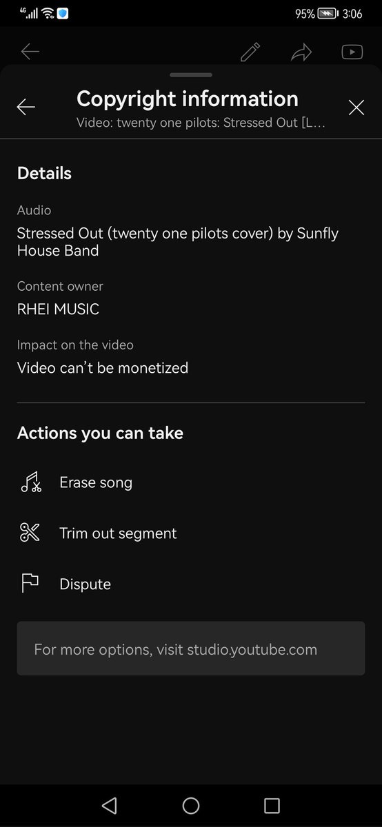 Hi <a href="/YouTubeCreators/">YouTube Creators</a> <a href="/TeamYouTube/">TeamYouTube</a> I just received another false copyright claim on my TØP Stressed Out video, this time on my comparison version.

The claim is again of the Sunfly House Band cover, which I did not use. Both videos are fully licensed via Lick'd. Please help!