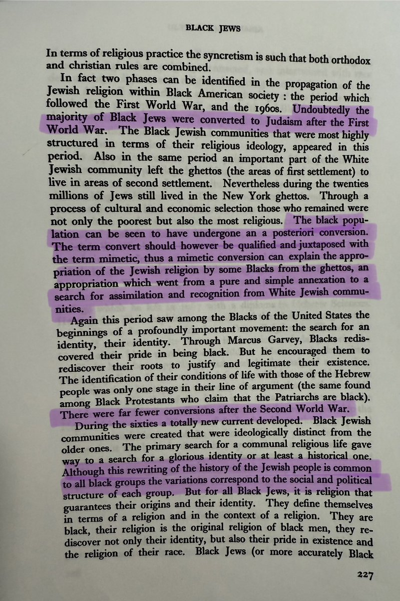 DavidNachman3's tweet photo. @BoeDeebo01 @semitic_jew “Undoubtedly the majority of Black Jews were converted to Judaism after the first World War” https://t.co/ERWUOd3KhB