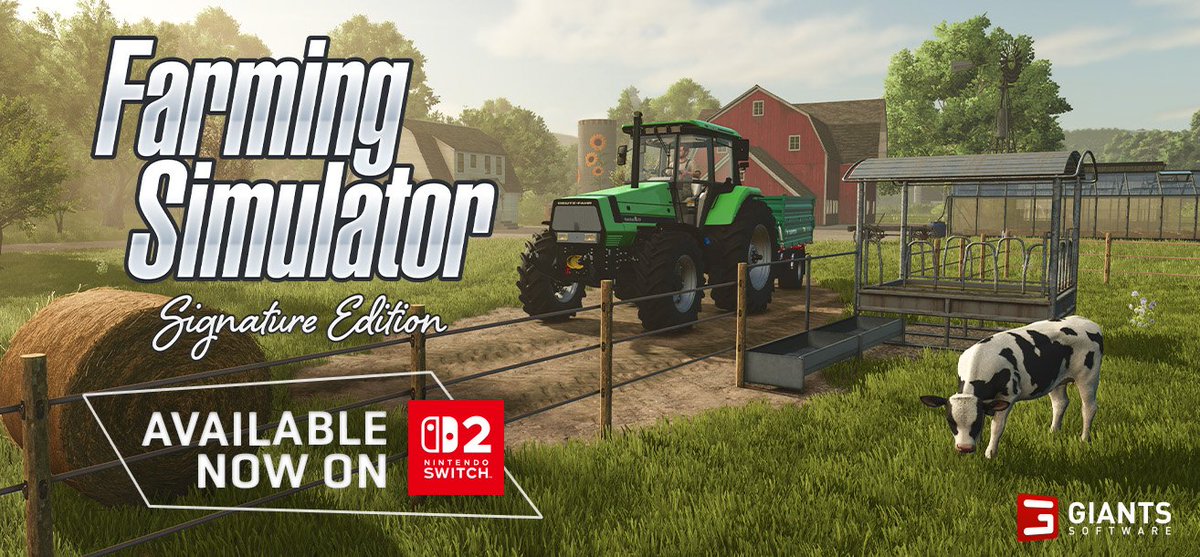 LeakHunterOff's tweet photo. Farming Simulator: Signature Edition now available on Nintendo Switch 2!
#farmingsimulator #farmingsimulatorsignatureedition #GamingNews https://t.co/DApTku6BaQ