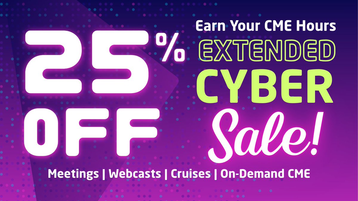 Edusymp's tweet image. ⏳ Final Day
Save 25% on CME tonight before midnight.
Use code EXT25
zurl.co/9ZJB6 

#CME #DocMedEd #MedicalEducation