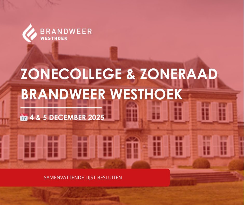 📋 Op 4 en 5 december kwamen respectievelijk onze Zoneraad en het Zonecollege samen.
Benieuwd naar de genomen besluiten? 👇

👉 Zoneraad: brandweerwesthoek.be/zoneraad/