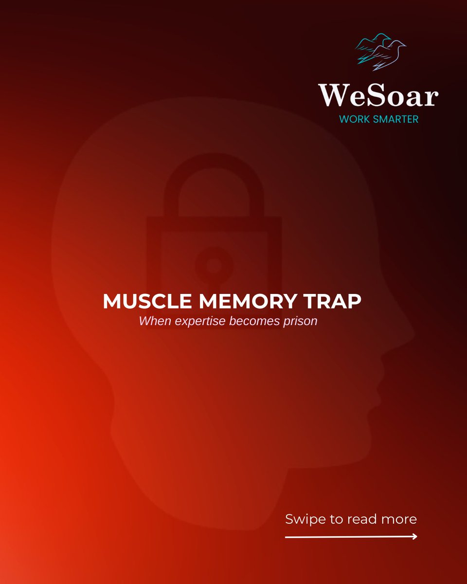 WesoarAi's tweet photo. Your muscle memory is making you worse. 

Clicking without reading. 
Shortcuts missing new steps. 
Solving yesterday's problems. 

Yesterday's reflexes = today's mistakes. 

Competition is unlearning faster than you. Break the patterns. #TechTuesday #UnlearnToLearn #BreakPatterns https://t.co/bbxahc40nA