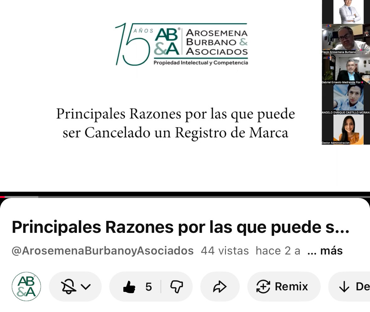 FlavioArosemena's tweet photo. ¿Cuáles son las razones por las que puede ser cancelado un registro de marca? Lo explico: https://t.co/zYFRWC3ucu #Marcas https://t.co/yG1MStEdfy
