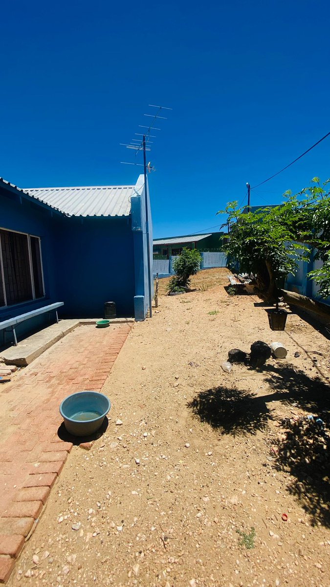 WithRealtor's tweet photo. 3 BEDROOM HOUSE 4 SALE
N$1.3 million (Including Costs) negotiable. 
- Location:Wanaheda 
- ⁠Erf size: 400 square meters 
- ⁠3 bedrooms 
- ⁠Kitchen 
- ⁠Dinning room 
- ⁠Sitting room 
- ⁠Toilet and Shower
- ⁠Backyard Space for building 
- ⁠Boundary wall 
+264814882899 https://t.co/GYETnWQRmd