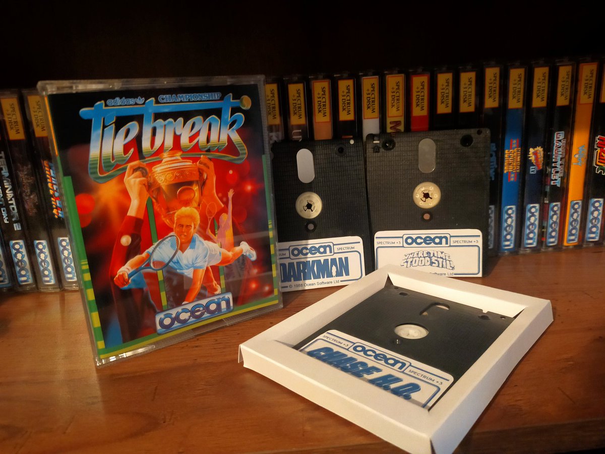 Ocean +3 Disk Titles for the #Sinclair #Spectrum with all artwork cleaned, enhanced and converted to twin jewel using a Photoshop bespoke template, screen shots all updated to ZX version with updated disk labels for completion. #retrogames #shareyourgames