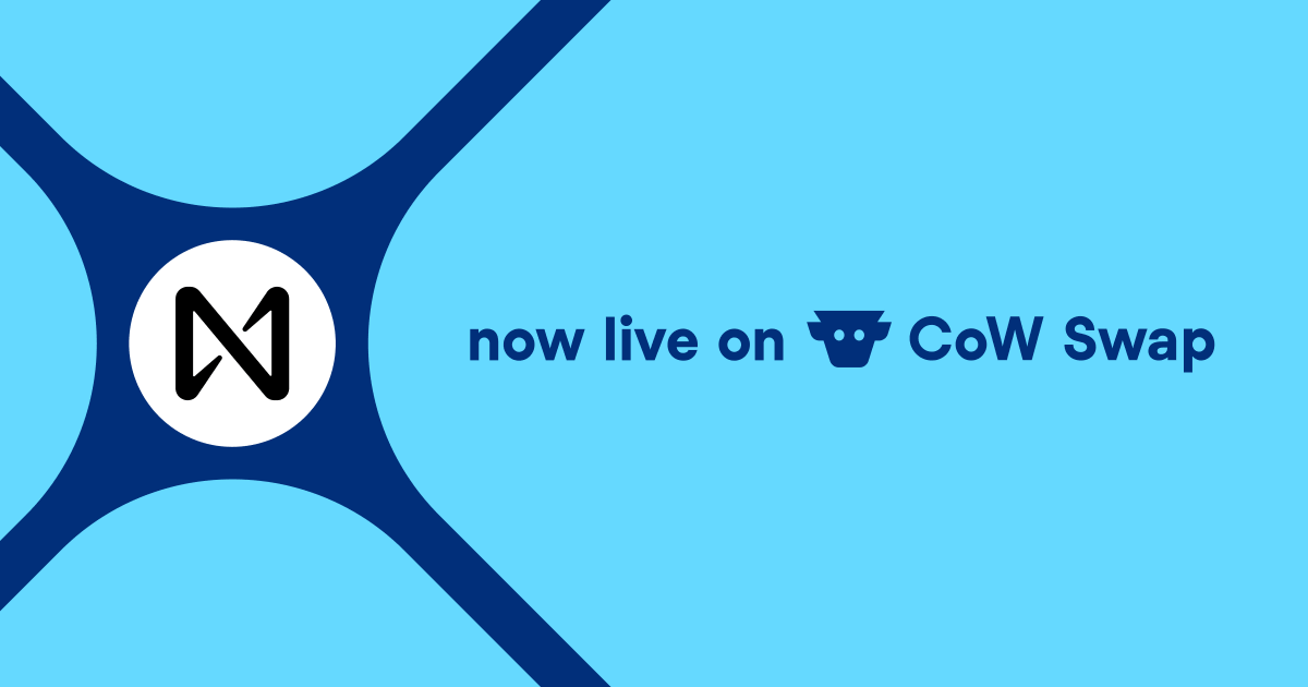 CoW Swap と NEAR Intents の統合バナー