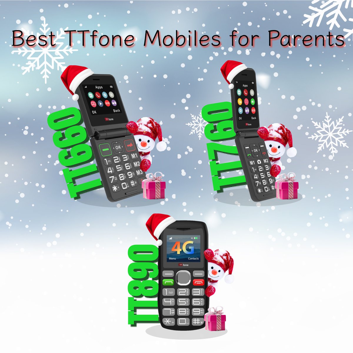 Best TTfone Mobiles for Parents — Warm &amp; Heartfelt

This Christmas, keep your parents closer than ever. 
Help them stay connected with mobiles made for simplicity, comfort, and love.
ttfone.com/pages/christma… 

#christmas2025 #christmasgiftideas #christmasgiftguide