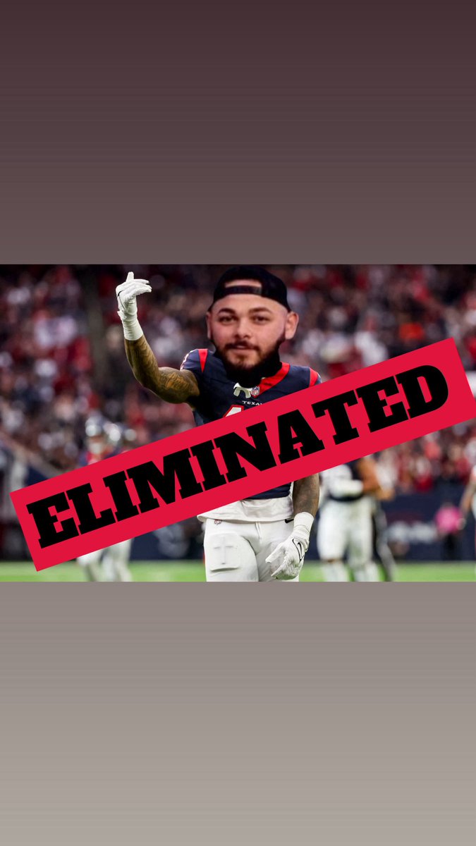 FWFantasyFB's tweet photo. @xJORD3Nx is eliminated from playoff contention https://t.co/L6BA2N4Wmu
