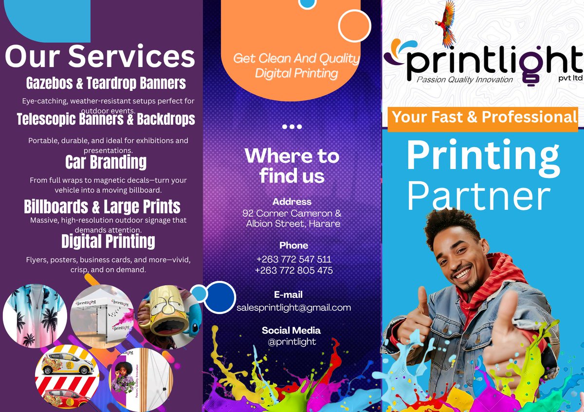 MalcomMStudio's tweet image. Here is a Tri-fold Brochure i did for a print company called Printlight. I made it colorful to match the vibe of the company as they always present themselves in a fun and colorful way.

#BrochureDesign #TrifoldBrochure #PrintMarketing #PrintCompany #GraphicDesign