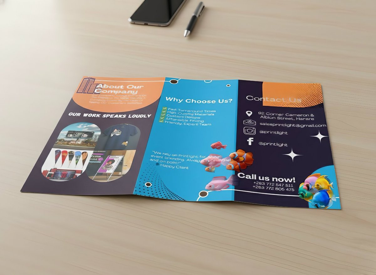 MalcomMStudio's tweet image. Here is a Tri-fold Brochure i did for a print company called Printlight. I made it colorful to match the vibe of the company as they always present themselves in a fun and colorful way.

#BrochureDesign #TrifoldBrochure #PrintMarketing #PrintCompany #GraphicDesign