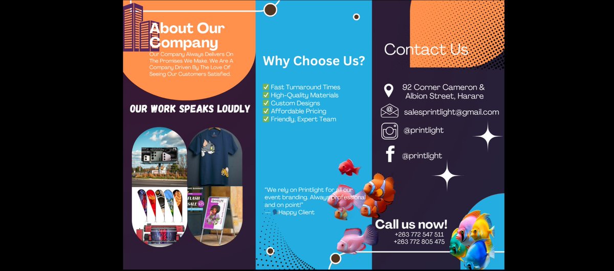 MalcomMStudio's tweet image. Here is a Tri-fold Brochure i did for a print company called Printlight. I made it colorful to match the vibe of the company as they always present themselves in a fun and colorful way.

#BrochureDesign #TrifoldBrochure #PrintMarketing #PrintCompany #GraphicDesign