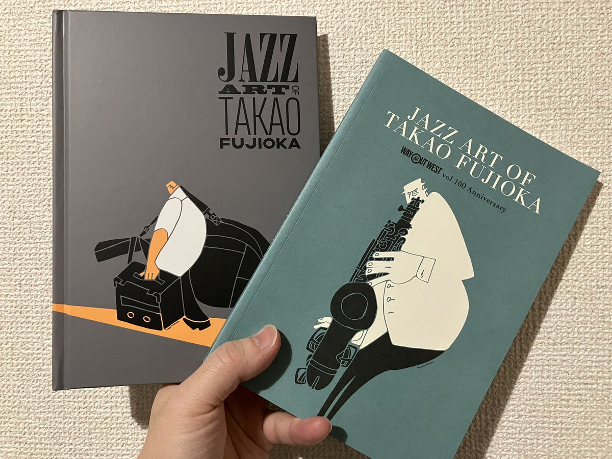 無料の月刊ジャズ情報誌「WAY OUT WEST」の編集・発行をされているTakao Fujioka氏のアートブック第二弾も購入。今回はハードカバー！パッと見て彼の作品とわかる線と色による素敵なデザインから音や空気や物語などイメージが広がる。

↓こちらで購入できます
jazgra.thebase.in