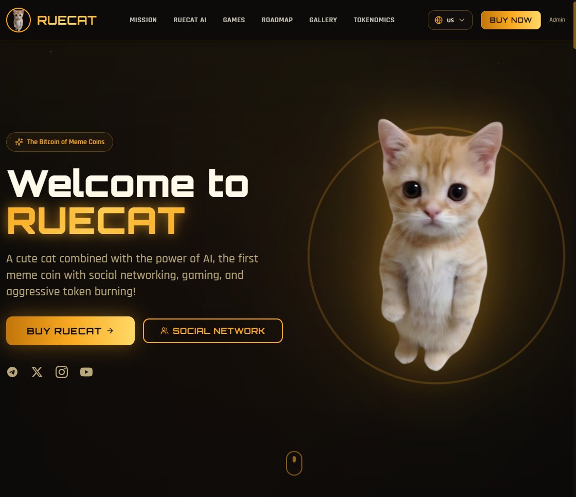✨ THE GLOW UP IS REAL! ✨

The new $RUECAT website has officially landed! Prepare to be amazed. 😺⭐️ 

➡️ Explore the Future: ruecat.com

Did we crush it? Rate us! 😺

💰 EPIC 20,000 $RUECAT AIRDROP! 🎁

We're dropping 2,000 $RUECAT to 10 lucky community members!