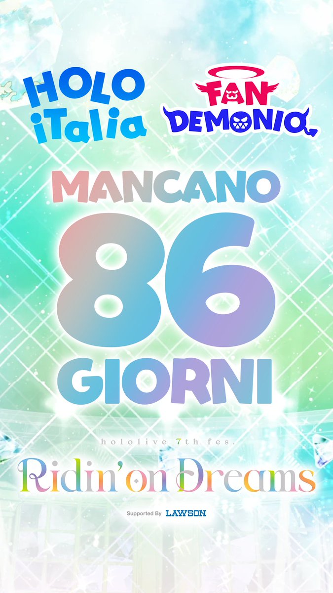 🌟 È ufficiale! 🌟 Siamo felici di annunciare Fandemonio X Holoitalia X HoloFes 2026 — 📅 7-8 marzo 2026 a Milano.
🚀 1 giorno di pura energia, fandom e tanto divertimento!
🎟️ I posti sono limitati: assicurati il tuo posto!
Non vediamo l’ora di vederti lì  #Hololive #Holoitalia