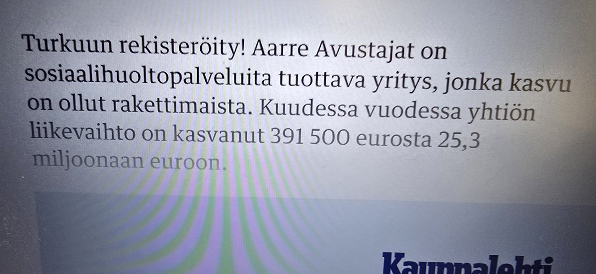 Ei hätää Suomen taloudesta löytyy sittenkin huimia kasvutarinoita. Sotepuolella ja verorahoilla voi liikevaihtoa kasvattaa +6500% vain 6 vuodessa. Näin luodaan Suomeen verorahoilla lisää vaurautta. Globaalisti kohuttu ja kehuttu high tech yritys Iceye, ei pääse edes puoleen