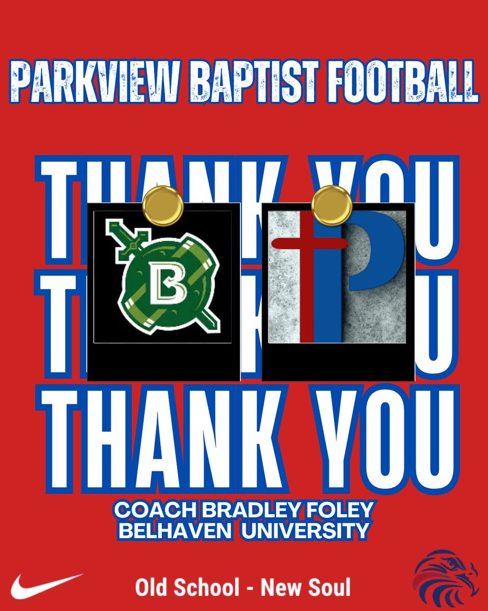 Thank You! <a href="/BelhavenFB/">Belhaven Football</a> 
<a href="/Brade_Ice/">Bradley Foley</a> 
#OldSchoolNewSoul