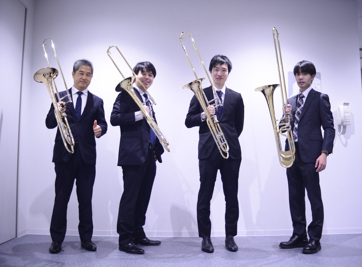 kte_1984's tweet photo. もう2週間前ですが💦11/24「福岡トロンボーンフェスティバル」で「大樹」を吹いてきました♪
中の人（1 st）が所々事故
りましたが😭他は実力通りの演奏♫
運営の皆様、プロ・アマ出演者の皆様、ご来場の皆様、大いに刺激をいただきました！本当に感謝です🎶
これからも本番の機会を増やしたいですね☺️ https://t.co/a2zENFJrsg