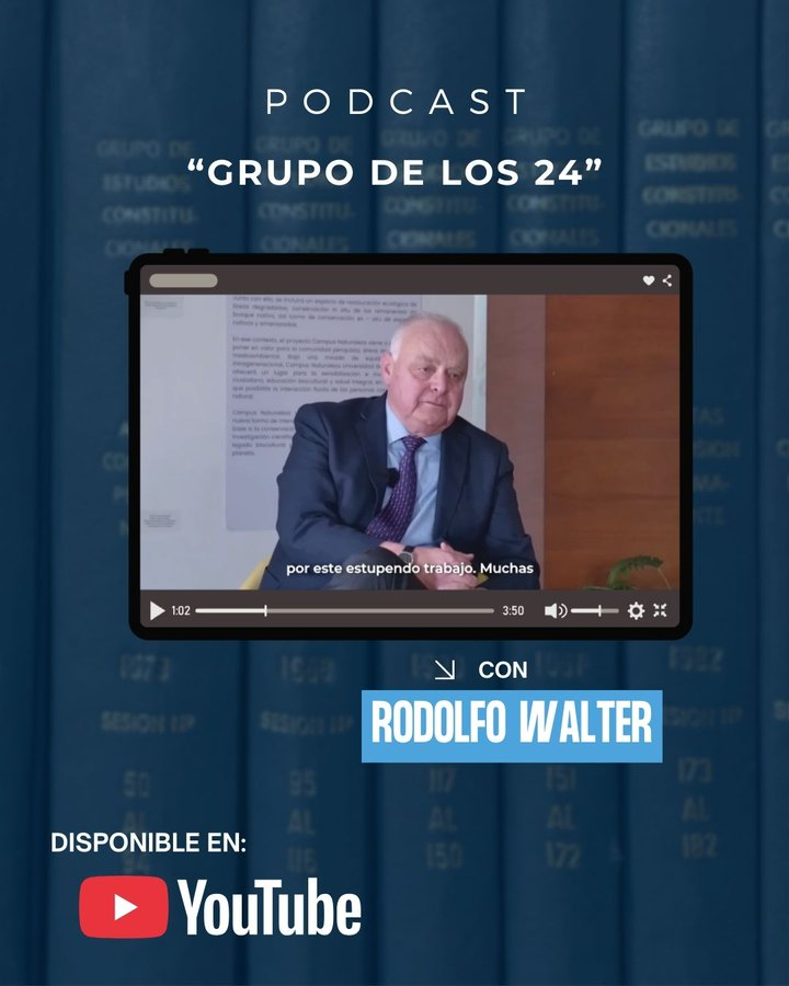 📌Te invitamos a revisar el NUEVO episodio del podcast "Grupo de los 24'".

📢 Nos acompañó Rodolfo Walter, Decano de la Facultad de Ciencias Jurídicas y Sociales de la Universidad de Concepción.

💻 Disponible: youtu.be/RiycYW6kPUA