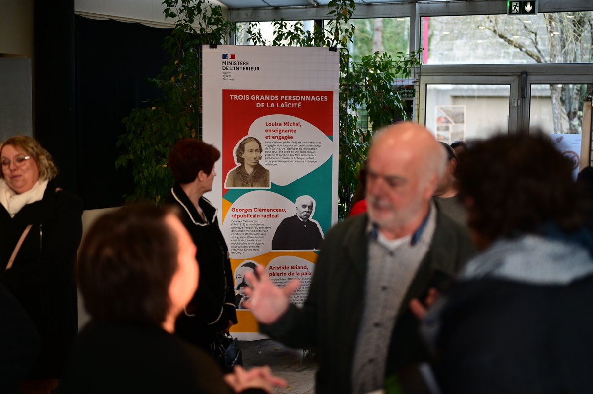 Image de Préfet de la Charente - #Laïcité | Ce matin, la préfecture de la Charente a fêté les 120 ans de la loi de 1905 avec une sall
