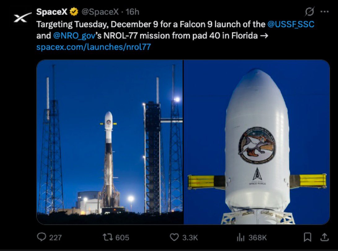 tthyciane's tweet photo. Friends, $rnut and $rocky are not real names and are completely scams.

The real name has been verified by SpaceX and Google.

Its real name is NROL-77, and Elon will probably tweet about it.

25ugwjkxG3K8JkhSUvb389BSbPH31McNAUqecHVcpump

Real Ca https://t.co/FjuEJwa7es
