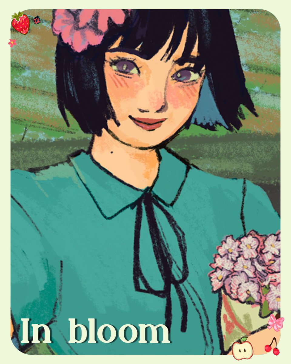 sneak peak of the stretch goal photocards i did for <a href="/mizisuafanzine/">In bloom 🌸 a mizisua fanzine - PREORDERS OPEN</a> 🫶🏼💐 preorders are open! go check it out #mizisua