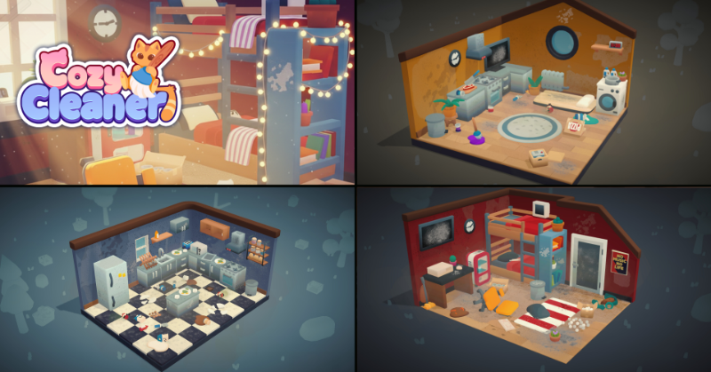Clean up and tidy cozy room corners! 🧹 Wishlist Cozy Cleaner on Steam!