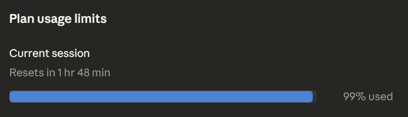 VincentBuilds's tweet image. 99% of my Claude Max plan. Gone

This is what "launching in 2 weeks" looks like 😅