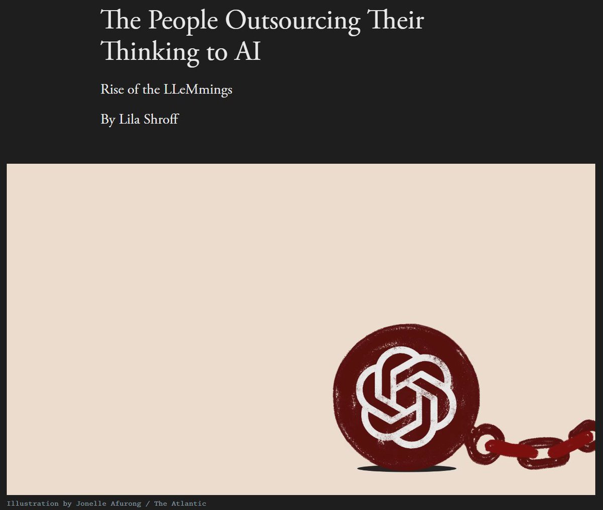 Atlantic AI overuse illustration