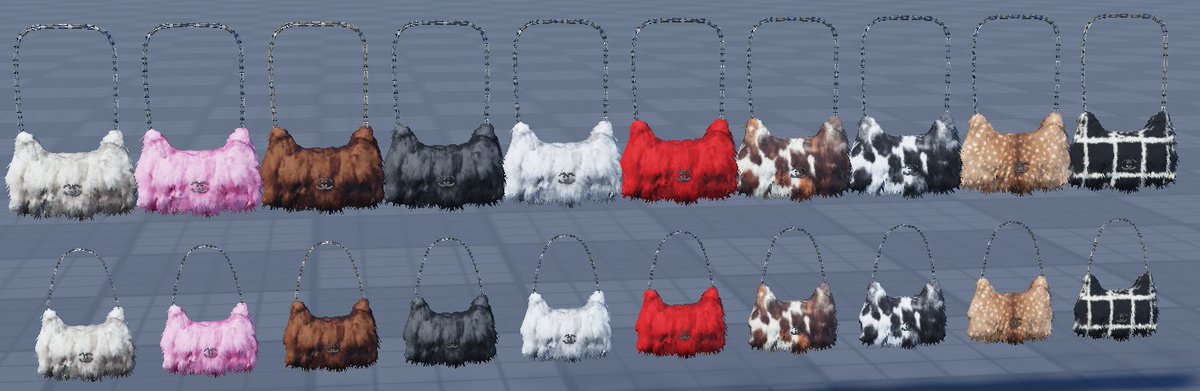 Dolcetier's tweet image. New Fuzzy Chanel Bags! :D ❄️

→ shorturl.at/4fjJW

#RobloxUGC #UGC #3DFashion #Fashion #Chanel