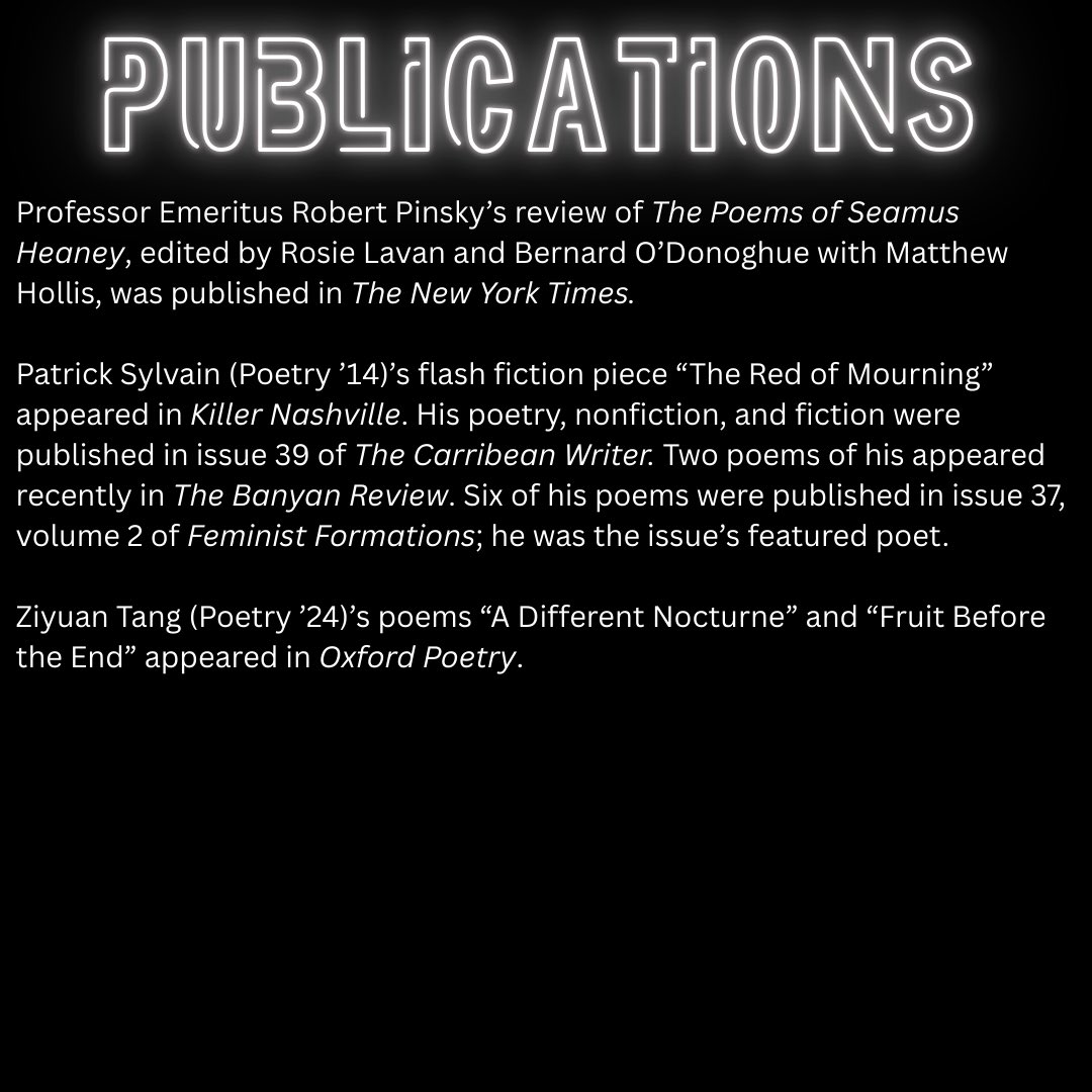 BU Creative Writing tweet media