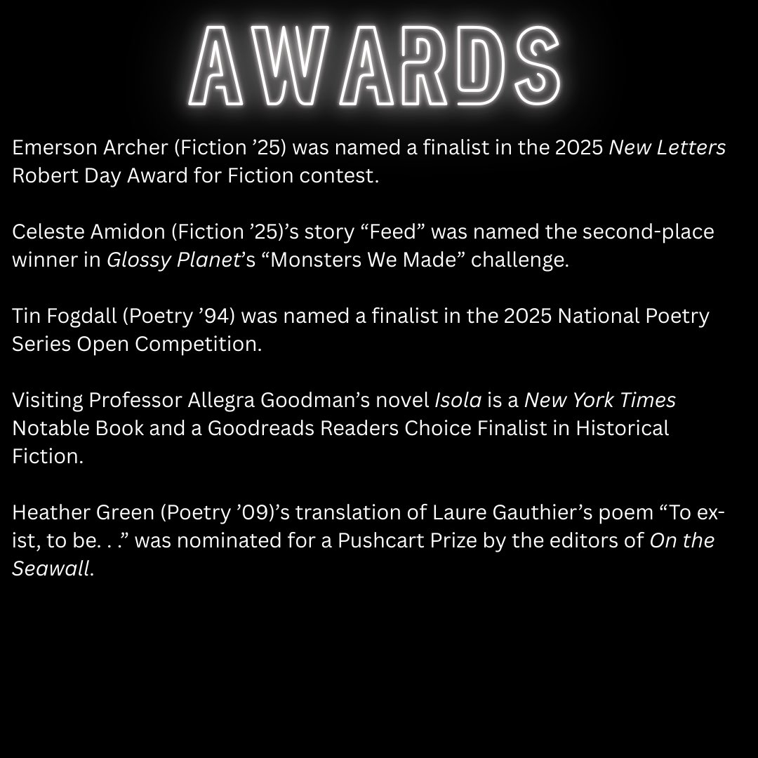 BU Creative Writing tweet media