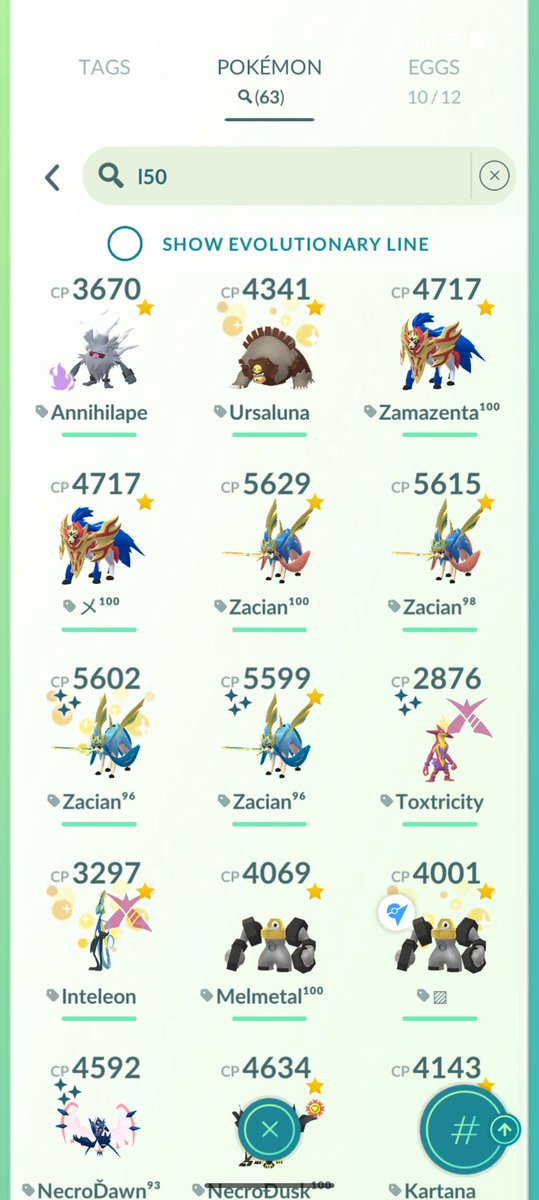 hashimplaysPoGo's tweet image. Show me your Total Level 50 Pokemon!
#PokemonGO #pokemon #niantic #scopely